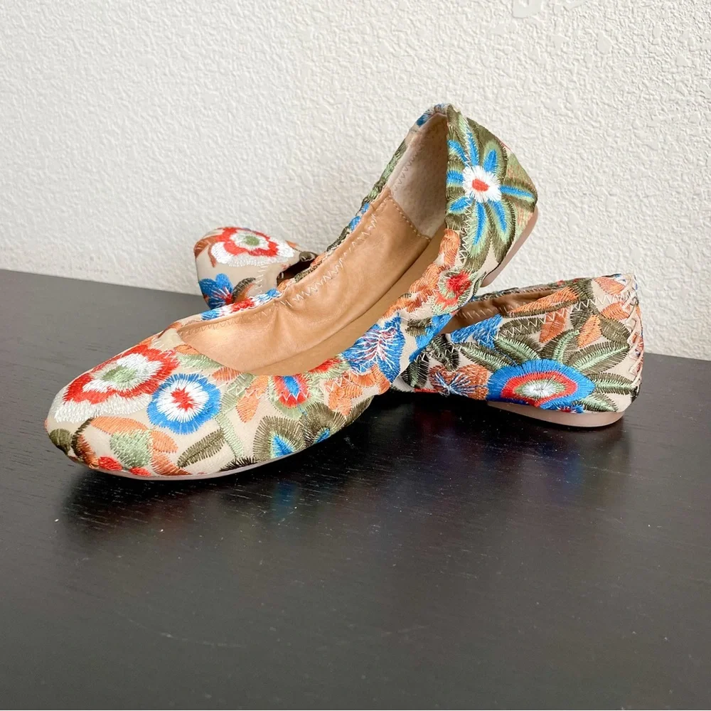 Lucky Brand Women's Floral Ballet Flats - Multicolor - Picture 3 of 11